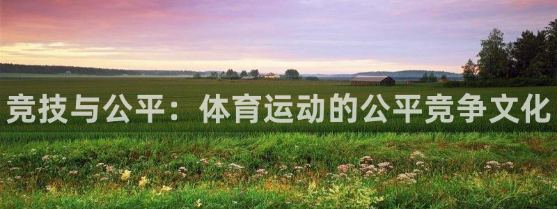 JJB竞技宝官方集团官网:竞技与公平:体育运动的公平竞争文化